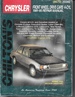Chrysler Front Wheel Drive Cars 4-Cly 1981-95 Repair Manual