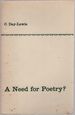 A Need for Poetry