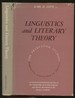 Linguistics and Literary Theory