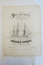 The Leap for Life (Sheet Music) (Sailor Song With Ship Illustration)
