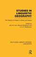 Studies in Linguistic Geography (Rle Linguistics D: English Linguistics): the Dialects of English in Britain and Ireland