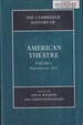 The Cambridge History of American Theatre: Volume 1, Beginnings to 1870