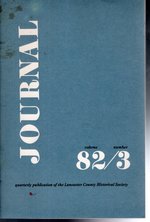 Journal: Quarterly Publication of the Lancaster County Historical Society. Volume 82, No.3: Trinity, 1978
