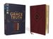Niv, the Grace and Truth Study Bible, Personal Size, Leathersoft, Burgundy, Red Letter, Comfort Print