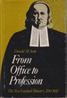 From Office to Profession: the New England Ministry, 1750-1850