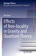 Effects of Non-Locality in Gravity and Quantum Theory (Springer Theses)