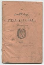 The French College Literary Journal-November 1870 (Vol. IV, No. XXIII)