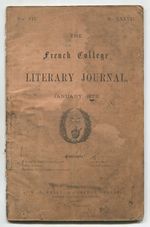 The French College Literary Journal-January 1872 (Vol. VII, No. XXXVII)
