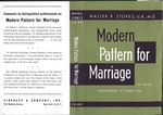 Modern Pattern for Marriage; the Newer Understanding of Married Love (Dust Jacket Only, No Book)