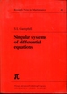 Singular Systems of Differential Equations (Research Notes in Mathematics)