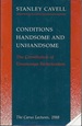 Conditions Handsome and Unhandsome: the Constitution of Emersonian Perfectionism: the Carus Lectures, 1988