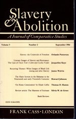 Slavery & Abolition: a Journal of Comparative Studies: Volume 5, Number 2, September, 1984