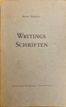 Writings / Schriften [Jill Johnston's Copy]
