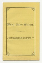 Mary Bates Warner