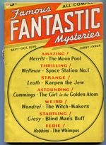 [Pulp Magazine]: Famous Fantastic Mysteries  Vol.1, No. 1. Sept-Oct, 1939