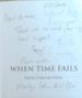 When Time Fails (Signed and Inscribed By the Author Merilyn Cohen De Villiers)