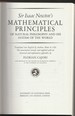 Mathematical Principles of Natural Philosophy and His System of the World (Principia. )