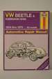 Vw Beetle & Karmann Ghia 1954 Through 1979 All Models (Haynes Repair Manual)