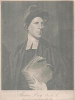 Portrait of Thomas Percy S. T. P. (English Bishop of Dromore, Editor of the 'Reliques of Ancient English Poetry', 1729-1811).
