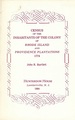 Census of the Inhabitants of the Colony of Rhode Island and Providence Plantations 1774