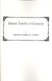 Historic Families of Kentucky