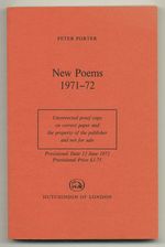 New Poems 1971-72: a Pen Anthology of Contemporary Poetry