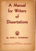 A Manual for Writers of Dissertations
