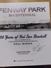 Fenway Park: the Centennial-100 Years of Red Sox Baseball