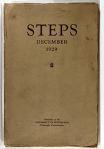 Steps-December, 1929. Vol. III, No. I.
