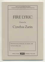 Fire Lyric: Poems