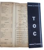[Autograph] Menu From Boston "Tic Toc" Club Signed By "Fats" Waller