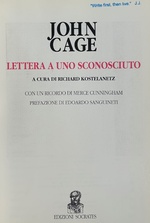 John Cage. Lettera a Uno Sconosciuto [Jill Johnston's Copy]