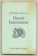 Dumb Instrument: Poems and Fragments
