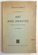 Art and Analysis: an Essay Toward a Theory in Aesthetics