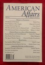 American Affairs, Fall 2022, Volume VI, Number 3