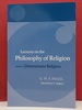 Lectures on the Philosophy of Religion