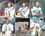 Apollo Moonwalkers Complete Collection of Signed Photographs