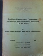 The Natural Environment, Contemporary Occupation and 16th Century Population of the Valley. the Teotihuacan Valley Project Final Report. Volume 1. Occasional Papers in Anthropology Number 3 1970