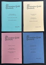 The Dramatists Guild Quarterly: Spring, Summer, Autumn & Winter 1994: Jane Alexander's Advice to Playwrights, Conversations With Wasserstein, Howe, Sondheim, Etc