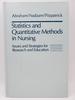 Statistics and Quantitative Methods in Nursing: Issues and Strategies for Research and Education