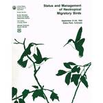 Status and Management of Neotropical Migratory Birds