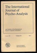 The International Journal of Psycho-Analysis: Vol. 46, 1965, Part 1: Dr. Heinz Hartmann
