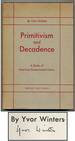 Primitivism and Decadence: a Study of American Experimental Poetry