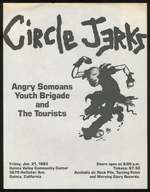 [Punk Flyer]: Circle Jerks, Angry Somoans, Youth Brigade, and the Tourists
