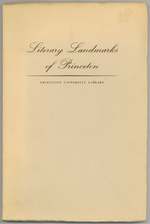 [Exhibition Catalog]: Literary Landmarks of Princeton