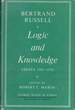 Logic and Knowledge: Essays 1901-1950