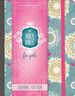 Niv, Holy Bible for Girls, Journal Edition, Hardcover, Teal/Gold, Elastic Closure