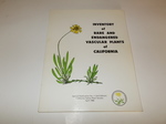 Inventory of Rare and Endangered Vascular Plants of California (Special Publication No. 1, Second Edition)