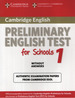 Cambridge Pet for Schools 1-Student's Book No Key