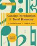 Concise Introduction to Tonal Harmony Workbook, Second Edition
